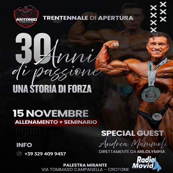 PALESTRA MIRANTE FESTEGGIA 30 ANNI DI SPORT, PASSIONE E GRANDI EMOZIONI